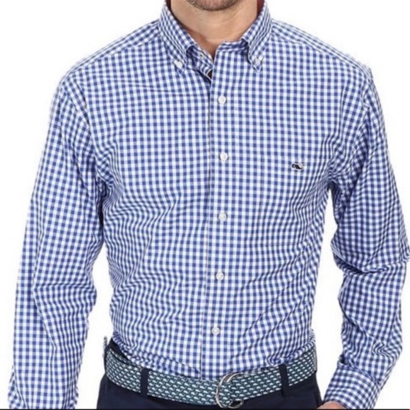 Vineyard Vines Other - NWOT Vineyard Vines blue checkered button down shirt men’s size medium slim fit